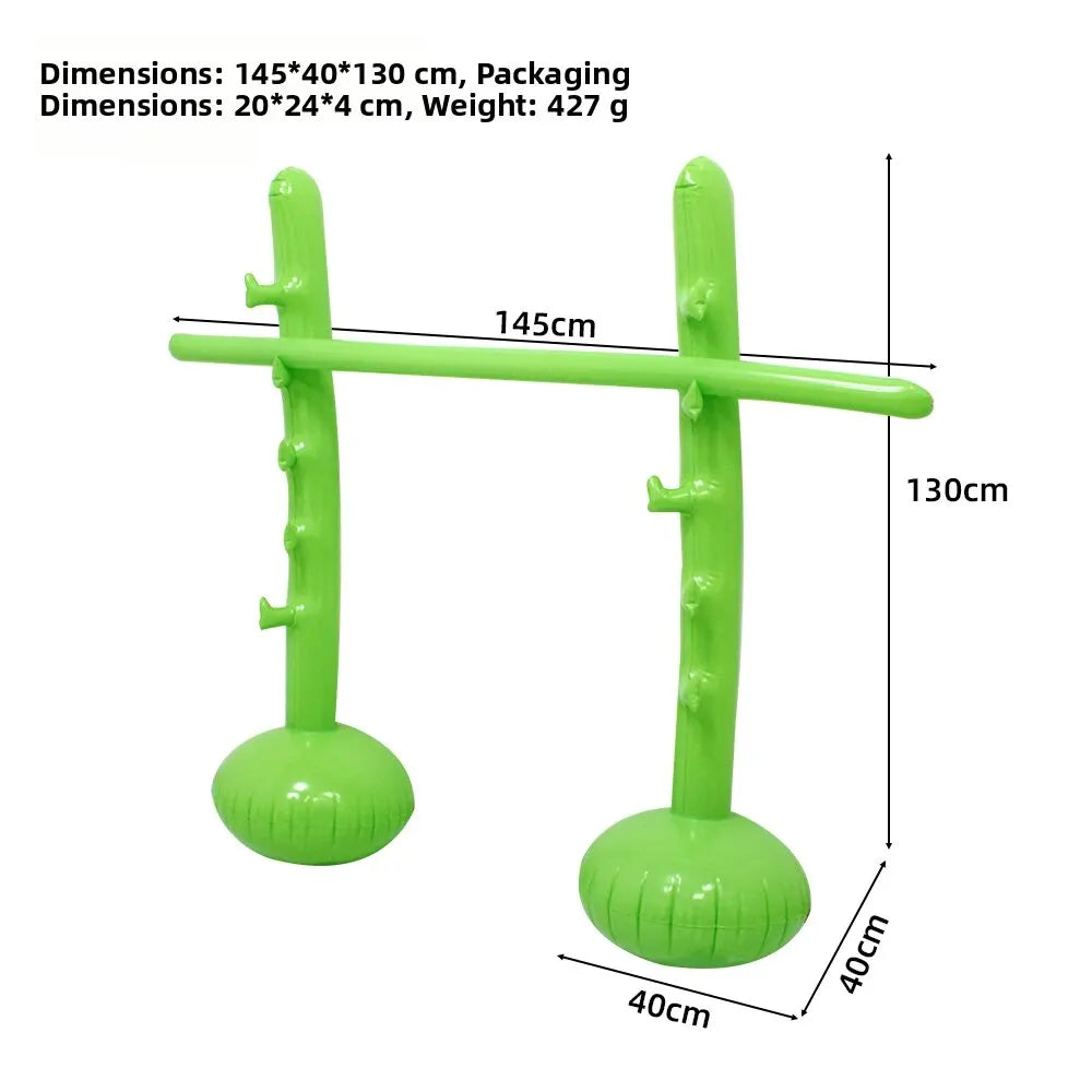Portable Inflatable Limbo Arch Game Waterproof Blow Up Interactive Challenge Toy Indoor Outdoor Family Hawaiian Luau Party