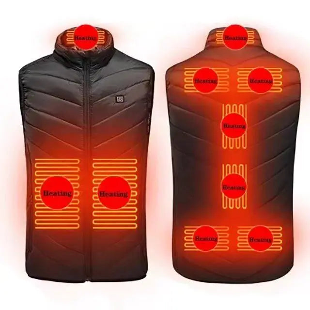 21 Heated Vest Zones Electric Heated Jackets Men Women Sportswear Heated Coat Graphene Heat Coat USB Heating Jacket For Camping