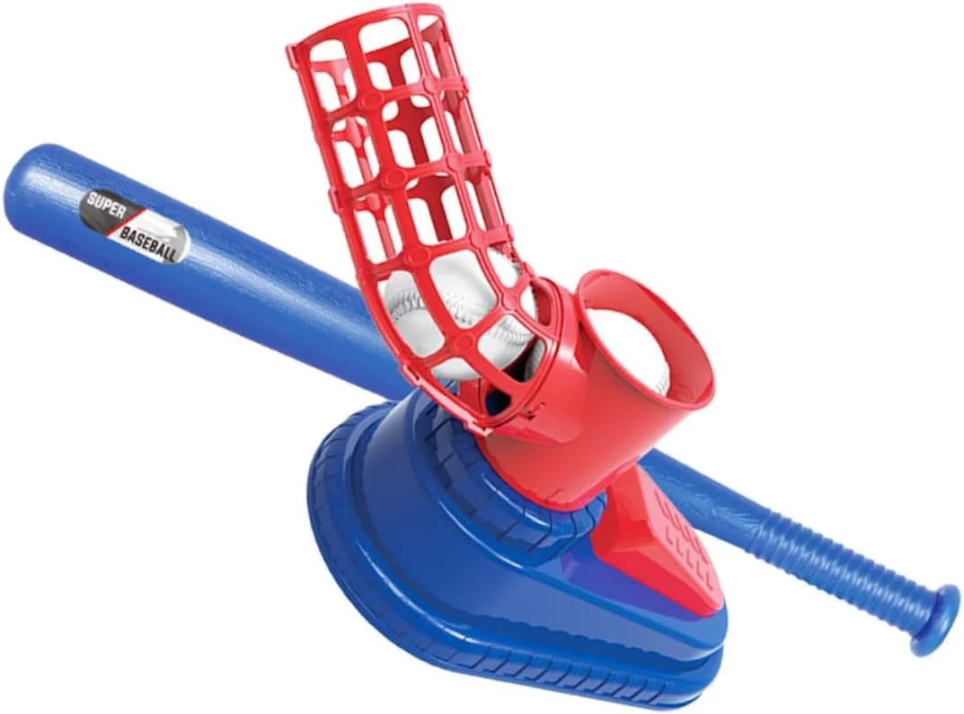 Children Baseball Pitching Machine Toy Kit, Outdoor Backyard Sport, Parent‑Child Interactive Play, Halloween Christmas Thanksgiving Surprise Holiday Gift for Boys & Girls