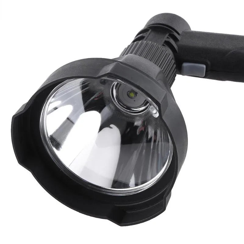 Lightweigh Powerful 10W LED Handheld Flashlight USB Rechargeable  Torch Hunting Portable Lantern Searchlight Spot Beam Lamp