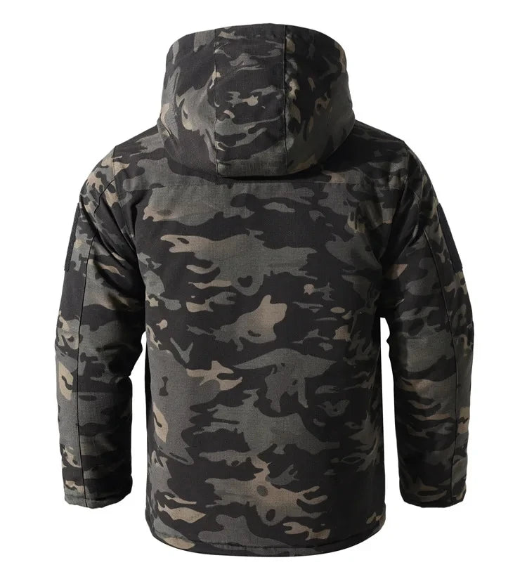 –20℃ Winter Parkas Camo Jackets Men Thick Heat Reflection Coat Work Hunting Clothes Windproof Waterproof Multicam Thermal Hooded