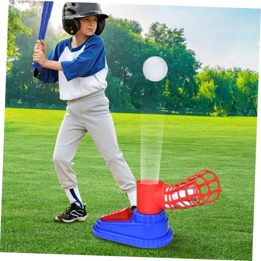 Children Baseball Pitching Machine Toy Kit, Outdoor Backyard Sport, Parent‑Child Interactive Play, Halloween Christmas Thanksgiving Surprise Holiday Gift for Boys & Girls