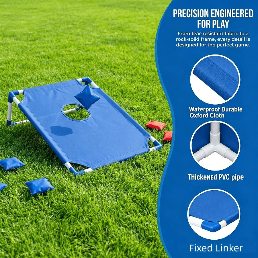 Portable Outdoor Bean Bag Toss Game Set, Includes 2 Target Boards & 6 Beanbags, Competitive Tossing Rack Toy for Yard, Beach and Outdoor Parties, Fun Interactive Family Game for All Ages, Perfect Halloween, Christmas & Easter