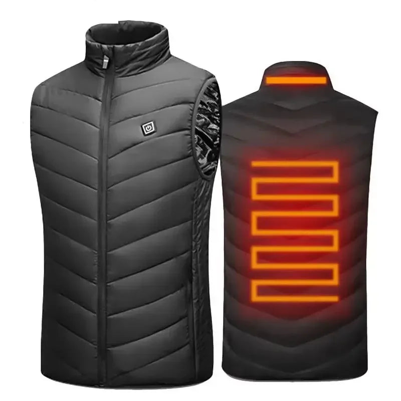21 Heated Vest Zones Electric Heated Jackets Men Women Sportswear Heated Coat Graphene Heat Coat USB Heating Jacket For Camping
