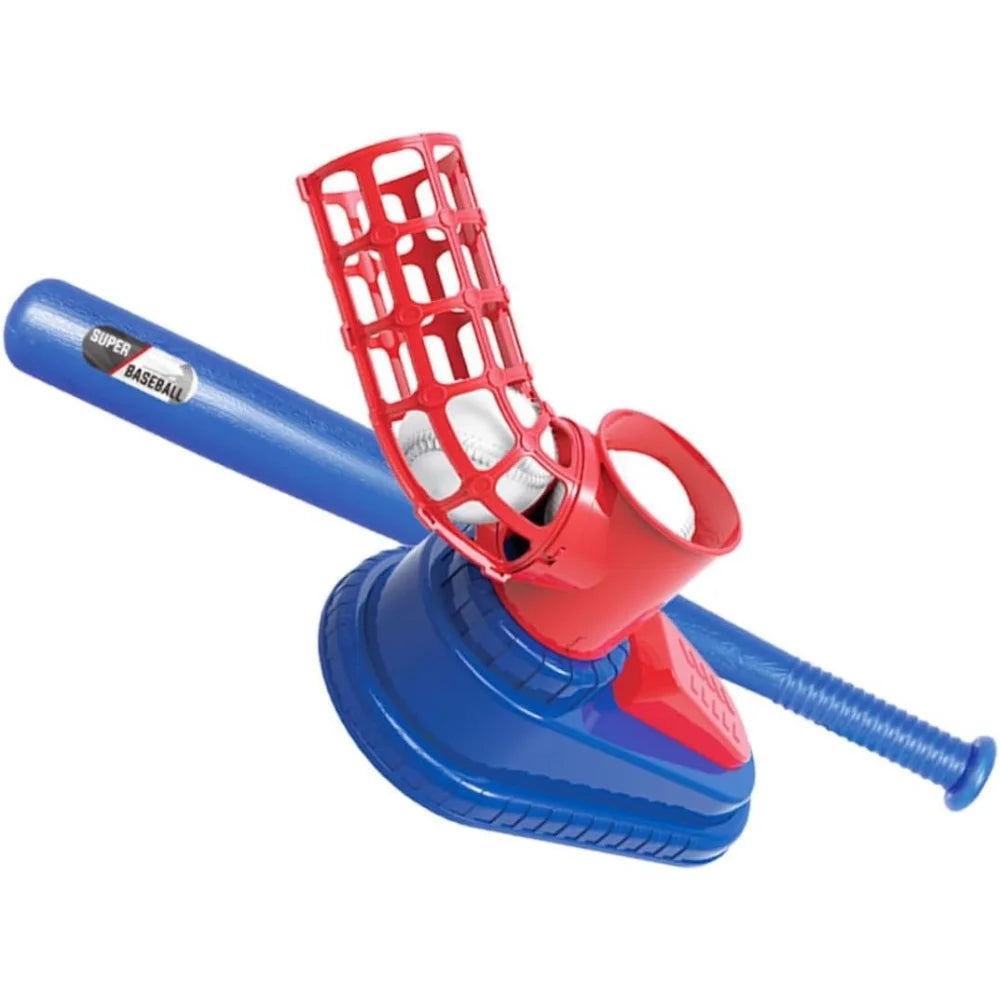Children Baseball Pitching Machine Toy Kit, Outdoor Backyard Sport, Parent‑Child Interactive Play, Halloween Christmas Thanksgiving Surprise Holiday Gift for Boys & Girls