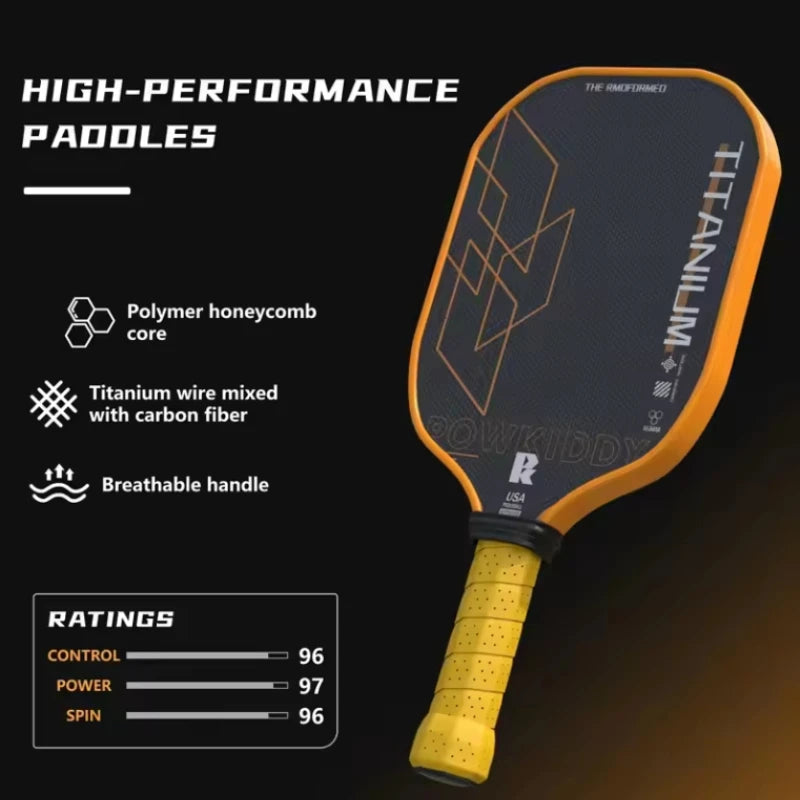new Titanium Wire Carbon Fiber Pickleball Paddle — Lightweight & High-Strength Design, Precise Control