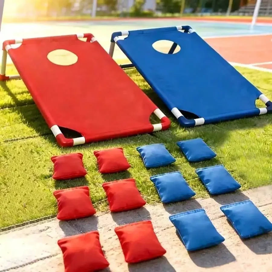 Portable Outdoor Bean Bag Toss Game Set, Includes 2 Target Boards & 6 Beanbags, Competitive Tossing Rack Toy for Yard, Beach and Outdoor Parties, Fun Interactive Family Game for All Ages, Perfect Halloween, Christmas & Easter