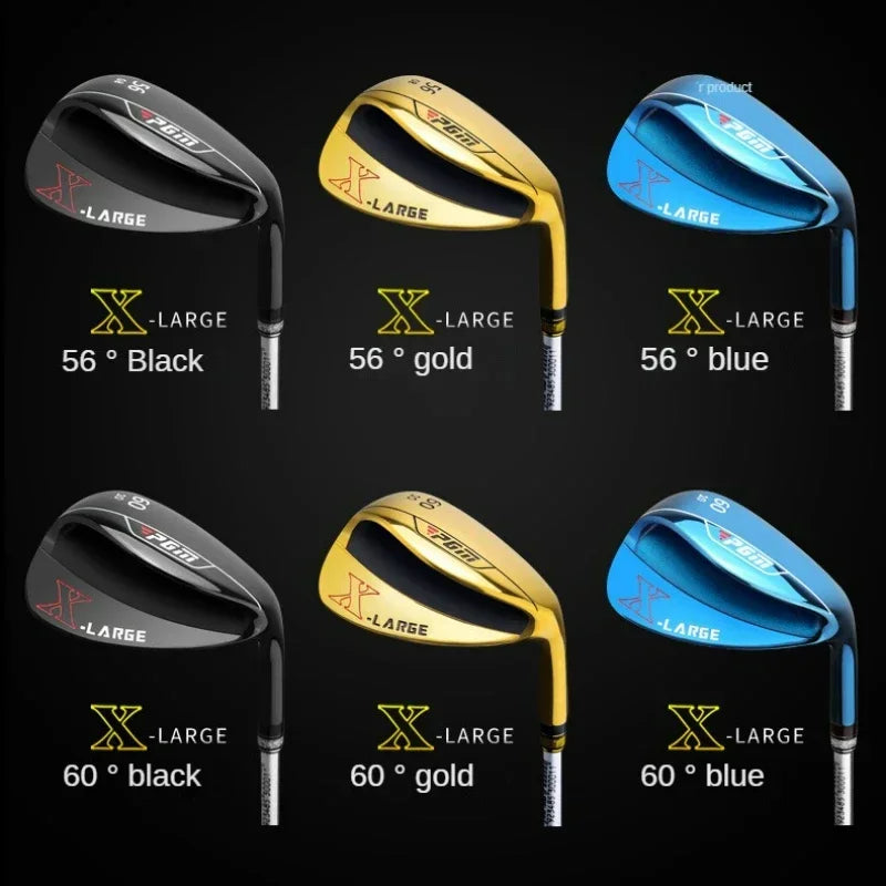 PGM Golf Wedges 56° 60° Degrees Increase Size Version Steel Golf Clubs Men's and Women's Unisex Sand Widened Bottom Wedges SG004